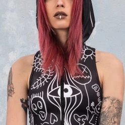 Badinka Ugley Dark Hooded Zippy Top