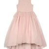 Badgley Mischka Blush Peplum Hi Low Maxi (Size 7-16)