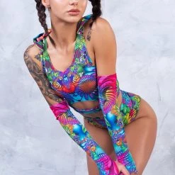 Badinka Kaleidoscopic Bloom Long Belt Hooded Top -Badgley Mischka shop 4 c472dca3 14d1 48c1 b65b f7d99e61cbe4