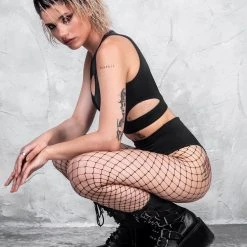 Badinka Back To Black Keyhole Cutout Crop Top -Badgley Mischka shop 5 8288f9b0 6afe 4a97 b364 7c3bdad8562b scaled