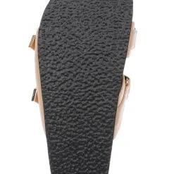 American Designers Slice Slip-On Casual Sandals -Badgley Mischka shop AD1001 PARCHM 6 61617.1675719842