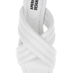 American Designers Junction Puff Crisscross Strap Sandals -Badgley Mischka shop AD1002 UNBLEA 5 56650.1675719858