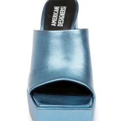 American Designers Lofty Metallic Platform Block Heel Slide 17 American Designers Lofty Metallic Platform Block Heel Slide -Badgley Mischka shop AD1005 BLULEA 4 97889.1675719891