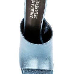 American Designers Lofty Metallic Platform Block Heel Slide 18 American Designers Lofty Metallic Platform Block Heel Slide -Badgley Mischka shop AD1005 BLULEA 5 78309.1675719891