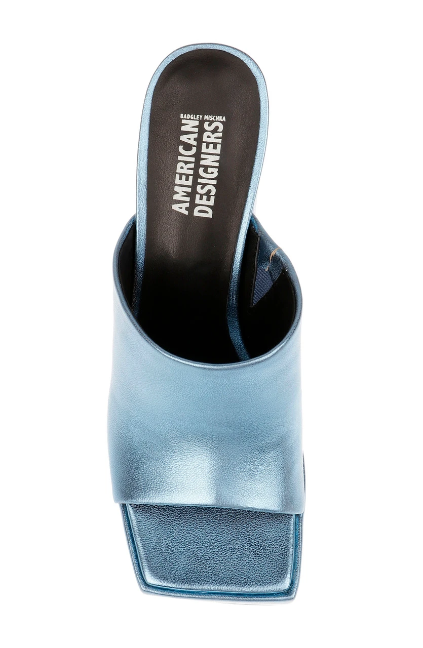 American Designers Lofty Metallic Platform Block Heel Slide 7 American Designers Lofty Metallic Platform Block Heel Slide - Image 5