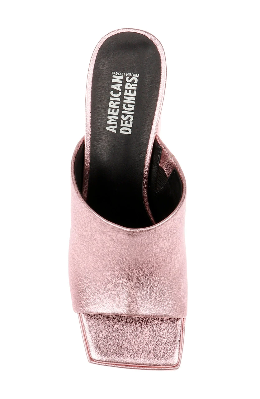 American Designers Lofty Metallic Platform Block Heel Slide 13 American Designers Lofty Metallic Platform Block Heel Slide - Image 11