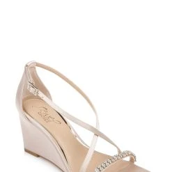 Jewel Badgley Mischka Adelynn Perfect Simplicity Wedge Heel