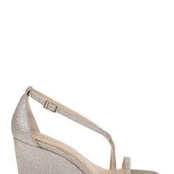 Jewel Badgley Mischka Adelynn Perfect Simplicity Wedge Heel -Badgley Mischka shop ADELYNN JW4403 GLDGLT 2 39405.1658864883