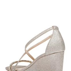 Jewel Badgley Mischka Adelynn Perfect Simplicity Wedge Heel -Badgley Mischka shop ADELYNN JW4403 GLDGLT 3 49826.1658864883