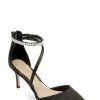 Jewel Badgley Mischka Alaia Pointed-Toe Kitten Heel