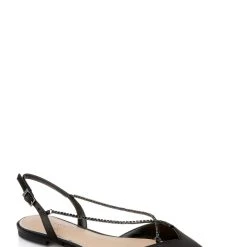 Jewel Badgley Mischka Alanna Ballet Flats -Badgley Mischka shop ALANNA JW4406 BLKSAT 1 14568.1658864943
