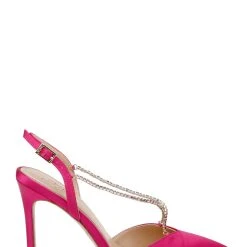 Jewel Badgley Mischka Alegria Pointed Toe Stiletto -Badgley Mischka shop ALEGRIA JW4408 PNKSAT 2 87705.1658864963
