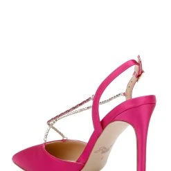 Jewel Badgley Mischka Alegria Pointed Toe Stiletto -Badgley Mischka shop ALEGRIA JW4408 PNKSAT 3 85058.1658864963