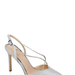Jewel Badgley Mischka Alegria Pointed Toe Stiletto -Badgley Mischka shop ALEGRIA JW4408 SILGLT 1 10741.1658864964