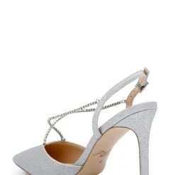 Jewel Badgley Mischka Alegria Pointed Toe Stiletto -Badgley Mischka shop ALEGRIA JW4408 SILGLT 3 70753.1658864964