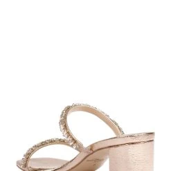 Jewel Badgley Mischka Alessia Block Heel Slides -Badgley Mischka shop ALESSIA JW4409 ROSTXL 3 73581.1658864980