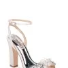 Badgley Mischka Alexa Embellished Block Heel