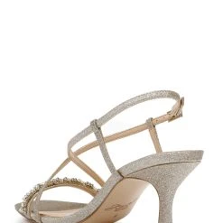 Jewel Badgley Mischka Alexis Crisscross Sandals -Badgley Mischka shop ALEXIS JW4411 GLDGLT 3 55437.1658864998