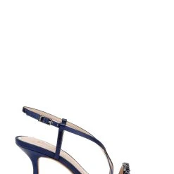 Jewel Badgley Mischka Alexis Crisscross Sandals -Badgley Mischka shop ALEXIS JW4411 NVYSAT 2 52874.1658864998
