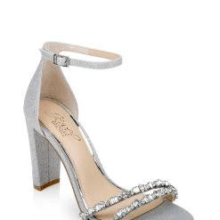 Jewel Badgley Mischka Alia Jewel Embellished Sandals -Badgley Mischka shop ALIA JW4412 SILGLT 1 37098.1658865024