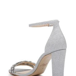 Jewel Badgley Mischka Alia Jewel Embellished Sandals -Badgley Mischka shop ALIA JW4412 SILGLT 3 02862.1658865024