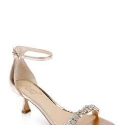Jewel Badgley Mischka Angel Sassy Kitten Heel -Badgley Mischka shop ANGEL JW4418 ROSMET 1 44785.1658865108