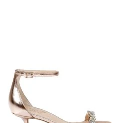 Jewel Badgley Mischka Angel Sassy Kitten Heel -Badgley Mischka shop ANGEL JW4418 ROSMET 2 85358.1658865108