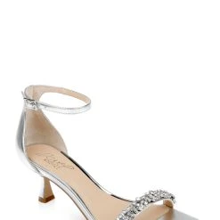 Jewel Badgley Mischka Angel Sassy Kitten Heel -Badgley Mischka shop ANGEL JW4418 SILMET 1 53246.1658865108