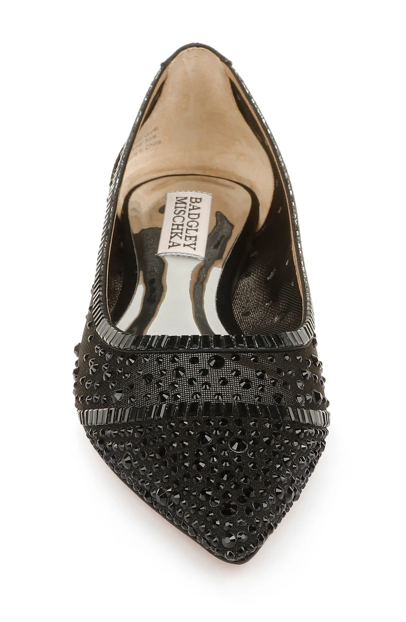Badgley Mischka Babette Bejeweled Mesh Flat 6 Badgley Mischka Babette Bejeweled Mesh Flat - Image 4