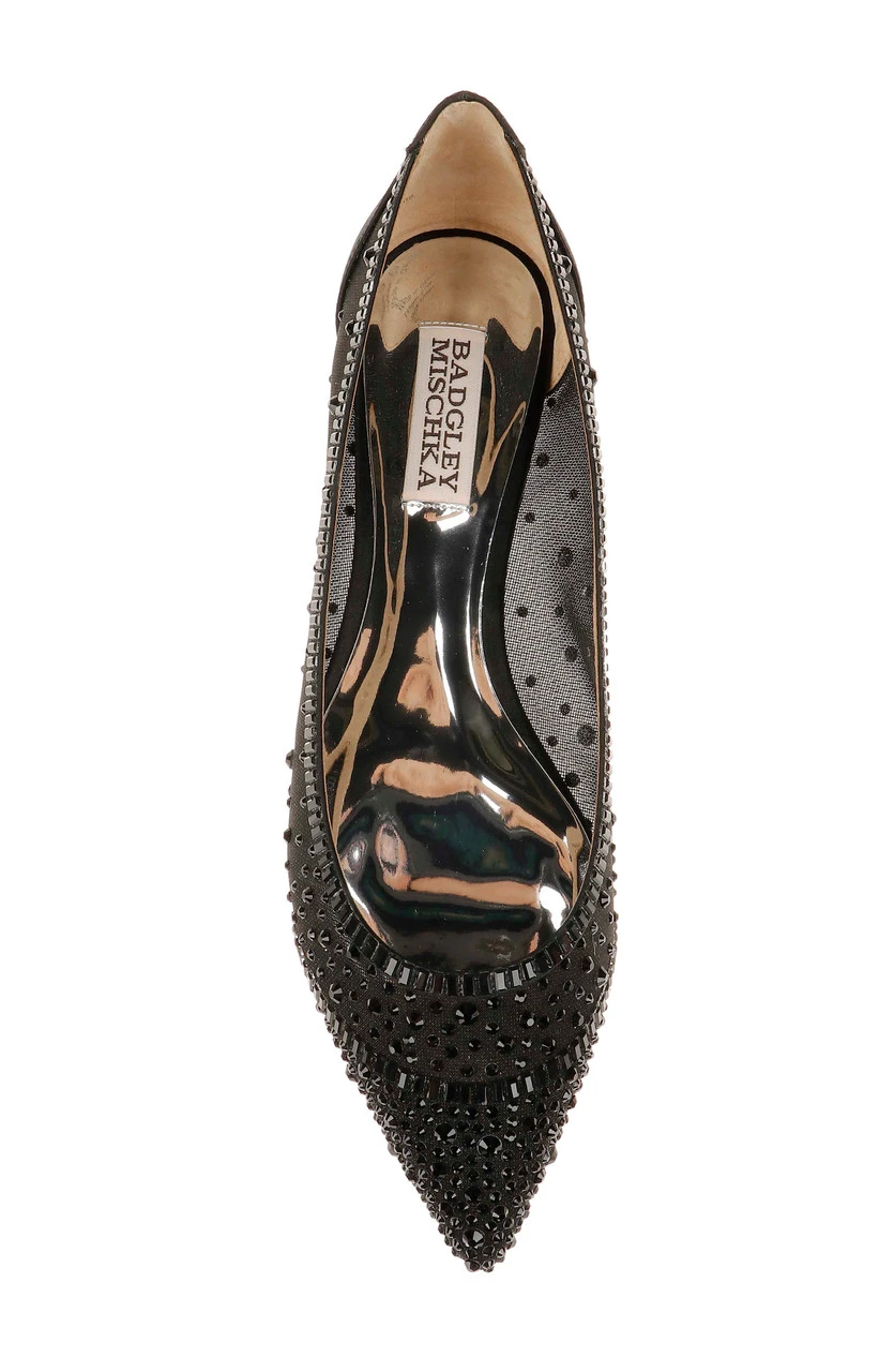 Badgley Mischka Babette Bejeweled Mesh Flat 7 Badgley Mischka Babette Bejeweled Mesh Flat - Image 5
