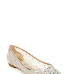 Badgley Mischka Babette Bejeweled Mesh Flat 26 Badgley Mischka Babette Bejeweled Mesh Flat -Badgley Mischka shop BABETTE MP6001 IVRSAT 1 97861.1656715737