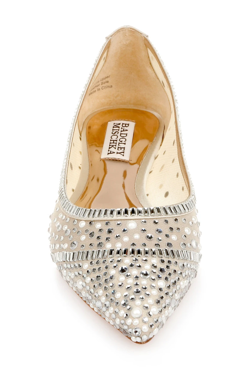 Badgley Mischka Babette Bejeweled Mesh Flat 12 Badgley Mischka Babette Bejeweled Mesh Flat - Image 10