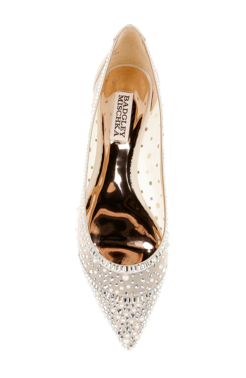 Badgley Mischka Babette Bejeweled Mesh Flat 13 Badgley Mischka Babette Bejeweled Mesh Flat - Image 11