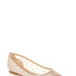 Badgley Mischka Babette Bejeweled Mesh Flat 32 Badgley Mischka Babette Bejeweled Mesh Flat -Badgley Mischka shop BABETTE MP6001 NUDSAT 1 79246.1673481997