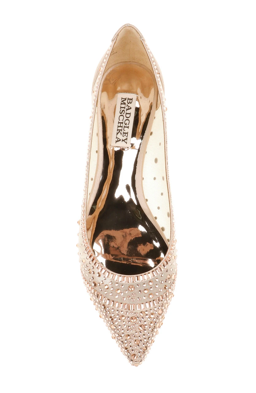 Badgley Mischka Babette Bejeweled Mesh Flat 19 Badgley Mischka Babette Bejeweled Mesh Flat - Image 17