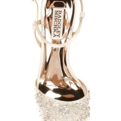 Badgley Mischka Blaine Embellished Block Heel -Badgley Mischka shop BLAINE MP6018 IVRSAT 5 33734.1624237102