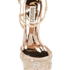 Badgley Mischka Blaine Embellished Block Heel -Badgley Mischka shop BLAINE MP6018 LATSAT 5 77319.1624237103