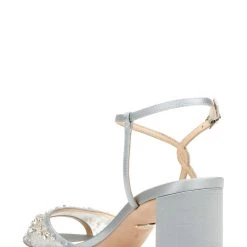 Badgley Mischka Blaine Embellished Block Heel -Badgley Mischka shop BLAINE MP6018 WSBLST 3 44788.1624237102