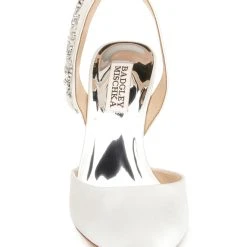 Badgley Mischka Blanca Strappy Crystal Stilettos -Badgley Mischka shop BLANCA MP6021 WHTSAT 4 89965.1624237284