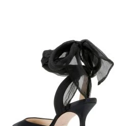 Badgley Mischka Blaze Satin Bow Stilettos -Badgley Mischka shop BLAZE MP6022 BLKSAT 3 64690.1624237338