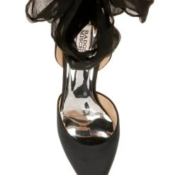 Badgley Mischka Blaze Satin Bow Stilettos -Badgley Mischka shop BLAZE MP6022 BLKSAT 5 73393.1624237338
