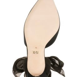 Badgley Mischka Blaze Satin Bow Stilettos -Badgley Mischka shop BLAZE MP6022 BLKSAT 6 20963.1624237338