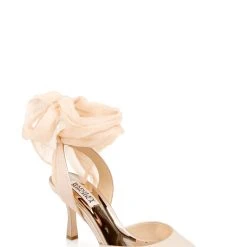 Badgley Mischka Blaze Satin Bow Stilettos