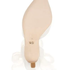 Badgley Mischka Blaze Satin Bow Stilettos -Badgley Mischka shop BLAZE MP6022 WHTSAT 6 20684.1624237338
