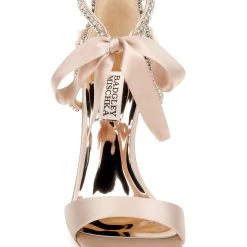 Badgley Mischka Bonita Bejeweled Strappy Stiletto -Badgley Mischka shop BONITA MP6026 NUDSAT 4 52671.1624237584