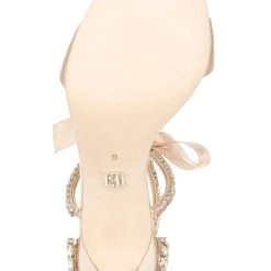 Badgley Mischka Bonita Bejeweled Strappy Stiletto -Badgley Mischka shop BONITA MP6026 NUDSAT 6 89473.1624237584