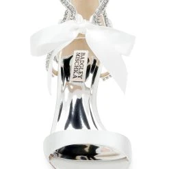 Badgley Mischka Bonita Bejeweled Strappy Stiletto -Badgley Mischka shop BONITA MP6026 WHTSAT 4 60215.1624237584