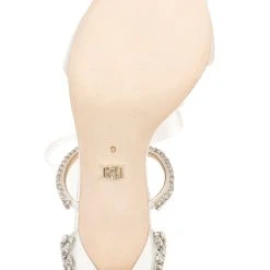 Badgley Mischka Bonita Bejeweled Strappy Stiletto -Badgley Mischka shop BONITA MP6026 WHTSAT 6 91711.1624237584