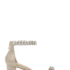 Jewel Badgley Mischka Bronwen Embellished Evening Shoe -Badgley Mischka shop BRONWEN JW3344 GLDFAB 3 SIDE VIEW 77224 85793.1633461121