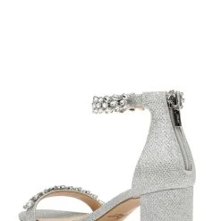 Jewel Badgley Mischka Bronwen Embellished Evening Shoe -Badgley Mischka shop BRONWEN JW3344 SILFAB 2 BACK VIEW 95930 75241.1633461121
